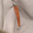 FENDI Zucchino Canvas Hand Bag Brown Gold Auth sw308-12