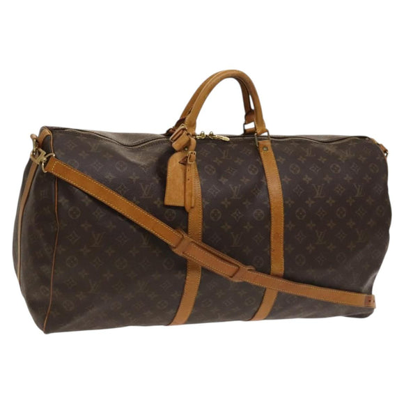 LOUIS VUITTON Monogram Keepall Bandouliere 60 Boston Bag M41412 LV Auth sw329