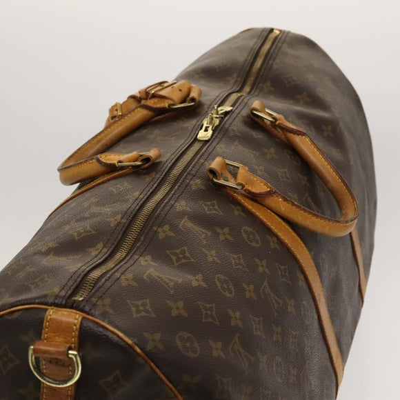 LOUIS VUITTON Monogram Keepall Bandouliere 60 Boston Bag M41412 LV Auth sw329