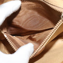 CELINE Macadam Canvas Shoulder Bag PVC Leather Brown Gold Auth sw330-21