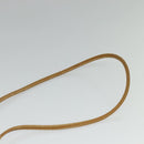 CELINE Macadam Canvas Shoulder Bag PVC Leather Brown Gold Auth sw330-8