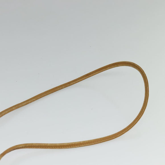 CELINE Macadam Canvas Shoulder Bag PVC Leather Brown Gold Auth sw330