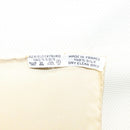 HERMES Carre 90 Scarf ""Au FIL de la SOIE"" Silk Beige Auth sw338-15