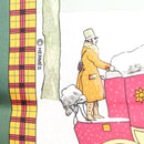 HERMES Carre 90 Scarf ""L’HIVER EN POSTE"" Silk Green Auth sw343-12