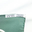 HERMES Carre 90 Scarf ""L’HIVER EN POSTE"" Silk Green Auth sw343-14