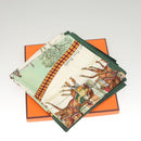 HERMES Carre 90 Scarf ""L’HIVER EN POSTE"" Silk Green Auth sw343-15