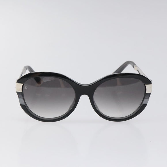 LOUIS VUITTON Petite Spencer Cat Eye Sunglasses plastic Black Z0489E Auth sw370