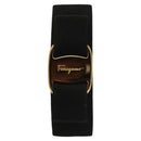 Salvatore Ferragamo Valletta Cotton 2Set Black Gold Auth sw374-2