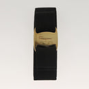 Salvatore Ferragamo Valletta Cotton 2Set Black Gold Auth sw374-5
