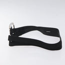 Salvatore Ferragamo Vala Belt Canvas 28.7"" Black Auth sw378-4