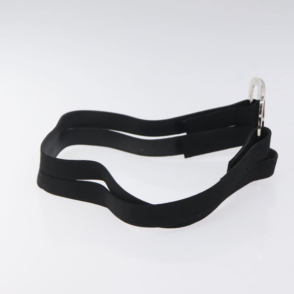 Salvatore Ferragamo Vala Belt Canvas 28.7"" Black Auth sw378