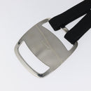 Salvatore Ferragamo Vala Belt Canvas 28.7"" Black Auth sw378-6