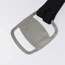 Salvatore Ferragamo Vala Belt Canvas 28.7"" Black Auth sw378-7