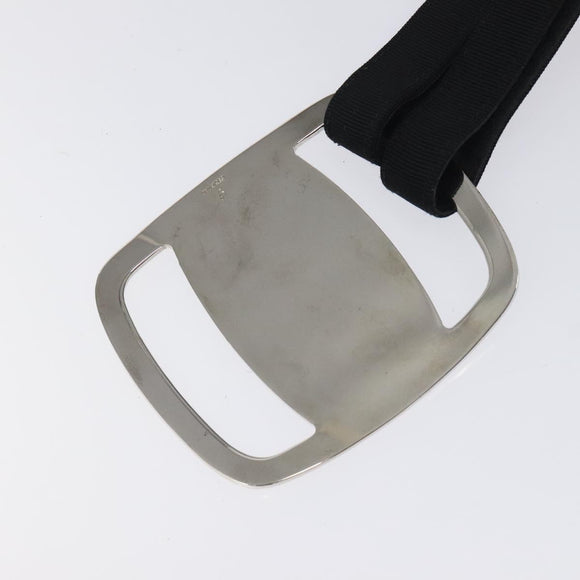 Salvatore Ferragamo Vala Belt Canvas 28.7"" Black Auth sw378