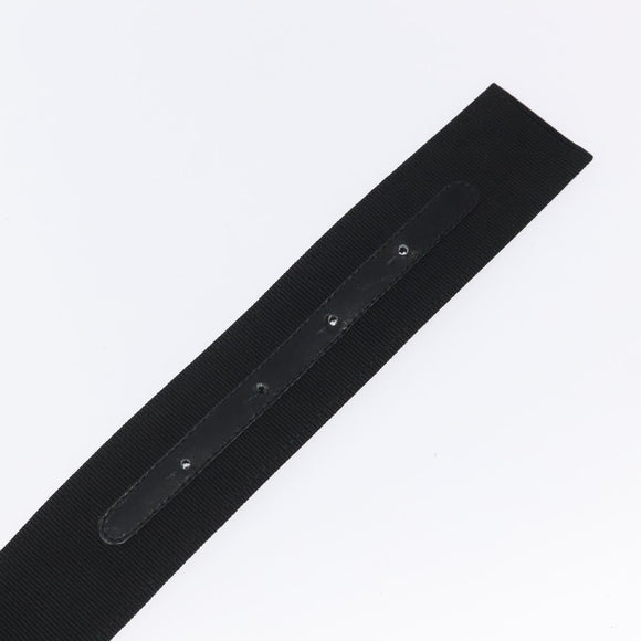 Salvatore Ferragamo Vala Belt Canvas 37.4"" Black Auth sw379