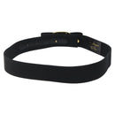 Salvatore Ferragamo Vala Belt Canvas 37.4"" Black Auth sw379-3