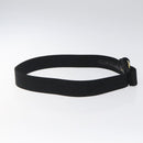 Salvatore Ferragamo Vala Belt Canvas 37.4"" Black Auth sw379-5