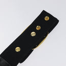 Salvatore Ferragamo Vala Belt Canvas 37.4"" Black Auth sw379-8