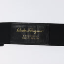 Salvatore Ferragamo Vala Belt Canvas 37.4"" Black Auth sw379-11