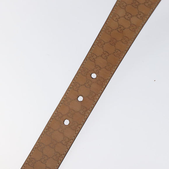 GUCCI Belt Leather Outlet 39.4"" Black 201766 Auth sw382