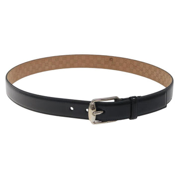 GUCCI Belt Leather Outlet 39.4"" Black 201766 Auth sw382