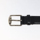 GUCCI Belt Leather Outlet 39.4"" Black 201766 Auth sw382-7