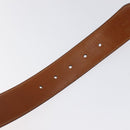 GUCCI Belt Leather 31.5"" Brown Auth sw383-11