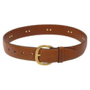 GUCCI Belt Leather 31.5"" Brown Auth sw383-2