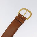 GUCCI Belt Leather 31.5"" Brown Auth sw383-7