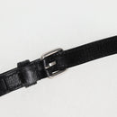 GUCCI GG Supreme Phone Holder Shoulder Bag PVC Black Silver 724357 Auth sw385AM-15