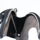 GUCCI GG Supreme Phone Holder Shoulder Bag PVC Black Silver 724357 Auth sw385AM-26