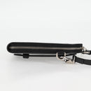 GUCCI GG Supreme Phone Holder Shoulder Bag PVC Black Silver 724357 Auth sw385M-4
