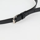 GUCCI GG Supreme Phone Holder Shoulder Bag PVC Black Silver 724357 Auth sw385M-8