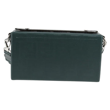 FENDI Zucca Canvas Baguette Soft Trunk Hand Bag Leather 2way Green Auth sw386AM - 0