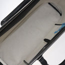 GOYARD Herringbone Zizalban Document Case PVC Leather Black Silver Auth sw388SM-17