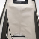 GOYARD Herringbone Zizalban Document Case PVC Leather Black Silver Auth sw388SM-19