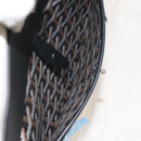 GOYARD Herringbone Zizalban Document Case PVC Leather Black Silver Auth sw388SM-20