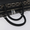 GOYARD Herringbone Zizalban Document Case PVC Leather Black Silver Auth sw388SM-7