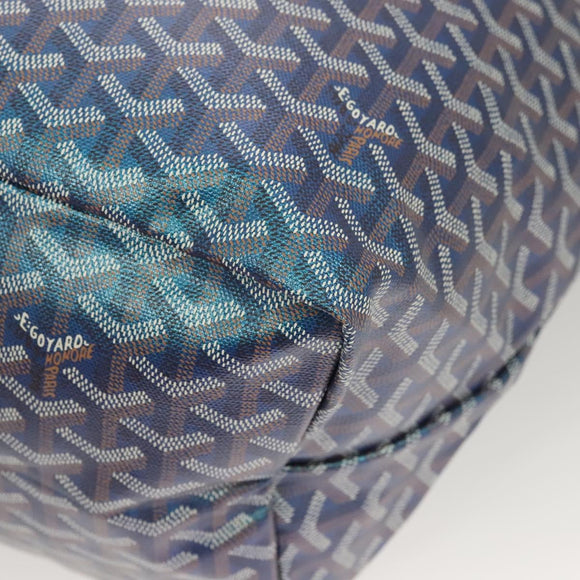 GOYARD Herringbone Saint Louis GM Tote Bag PVC Blue Auth sw389SM