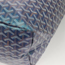 GOYARD Herringbone Saint Louis GM Tote Bag PVC Blue Auth sw389SM-17