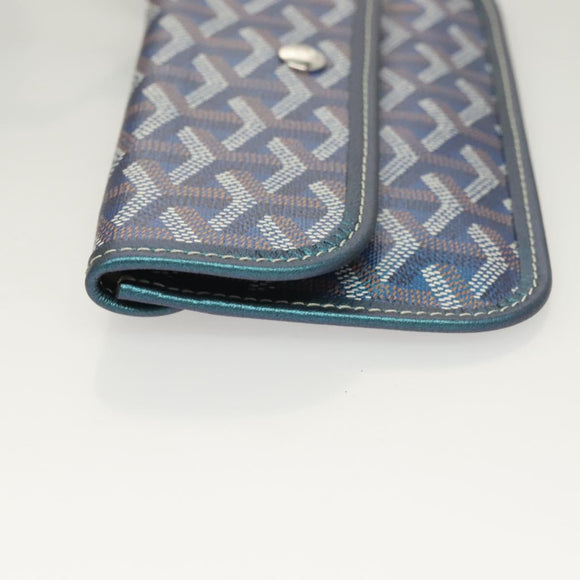 GOYARD Herringbone Saint Louis GM Tote Bag PVC Blue Auth sw389SM