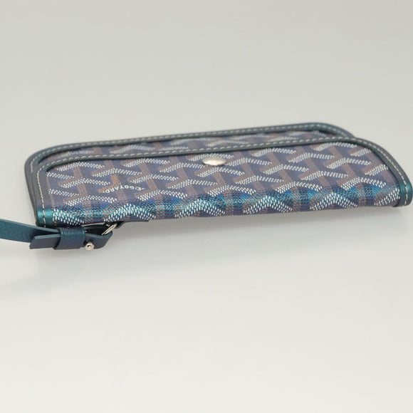 GOYARD Herringbone Saint Louis GM Tote Bag PVC Blue Auth sw389SM