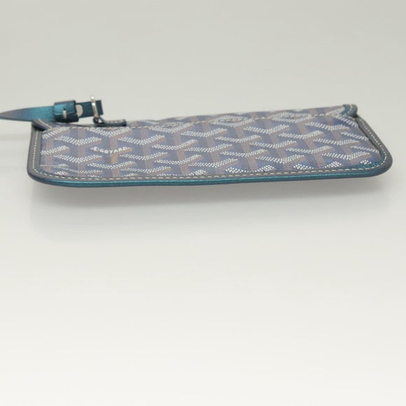 GOYARD Herringbone Saint Louis GM Tote Bag PVC Blue Auth sw389SM