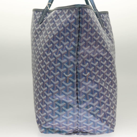 GOYARD Herringbone Saint Louis GM Tote Bag PVC Blue Auth sw389SM