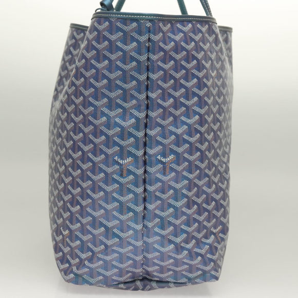 GOYARD Herringbone Saint Louis GM Tote Bag PVC Blue Auth sw389SM