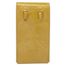 LOUIS VUITTON Monogram Vernis Green Cigarette Case Beige M91048 LV Auth sw408-2