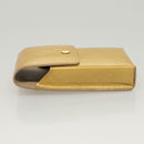 LOUIS VUITTON Monogram Vernis Green Cigarette Case Beige M91048 LV Auth sw408-4