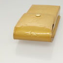 LOUIS VUITTON Monogram Vernis Green Cigarette Case Beige M91048 LV Auth sw408-5