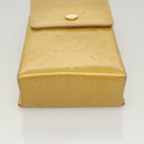 LOUIS VUITTON Monogram Vernis Green Cigarette Case Beige M91048 LV Auth sw408-6