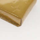 LOUIS VUITTON Monogram Vernis Green Cigarette Case Beige M91048 LV Auth sw408-7